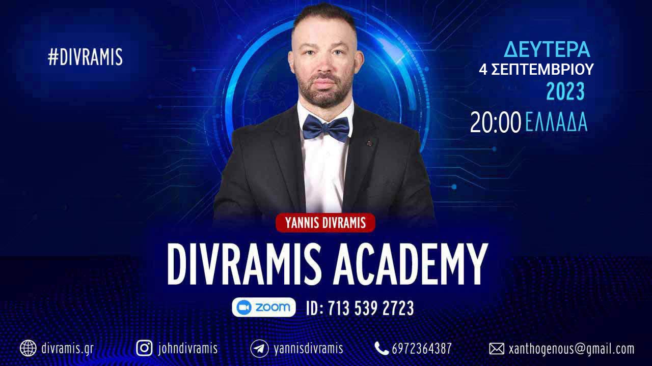DIVRAMIS ACADEMY ZOOM DUBAI UPDATE LIVE 20.00 04-09-2023 #DIVRAMIS