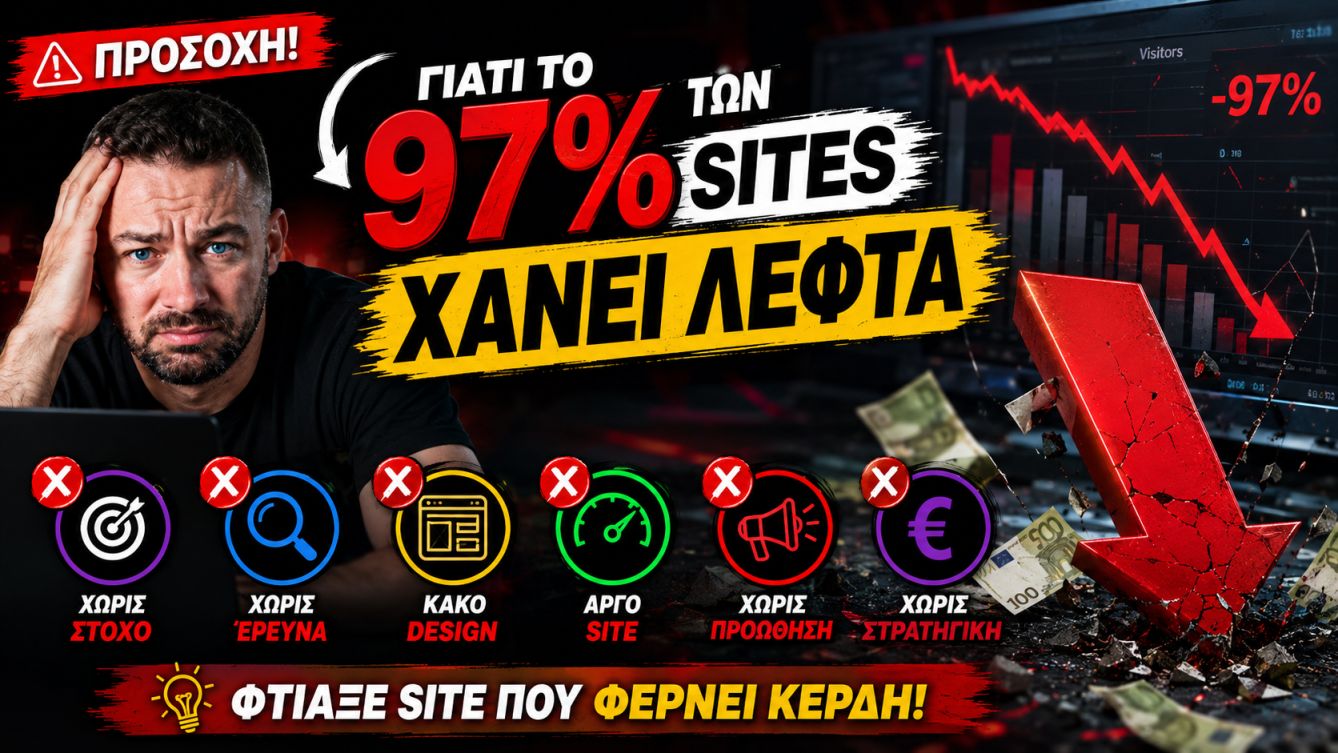 Γιατί το 97% των Ιστοσελίδων Χάνουν Λεφτά!-1